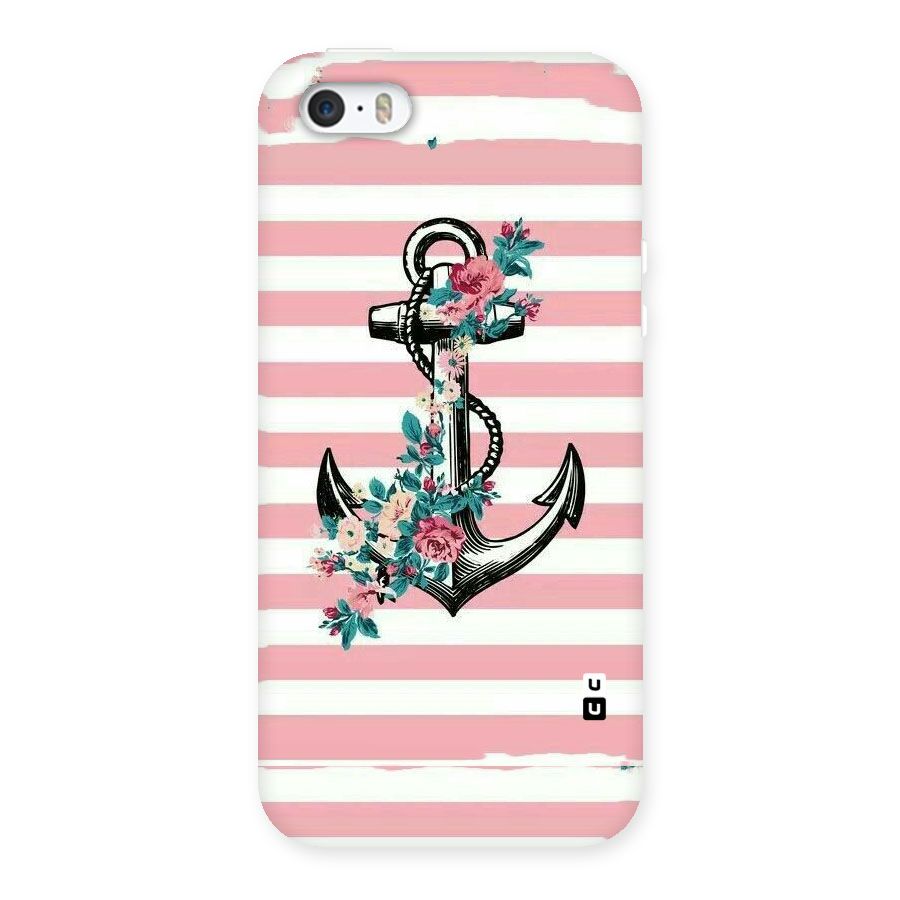 Floral Anchor Back Case for iPhone SE