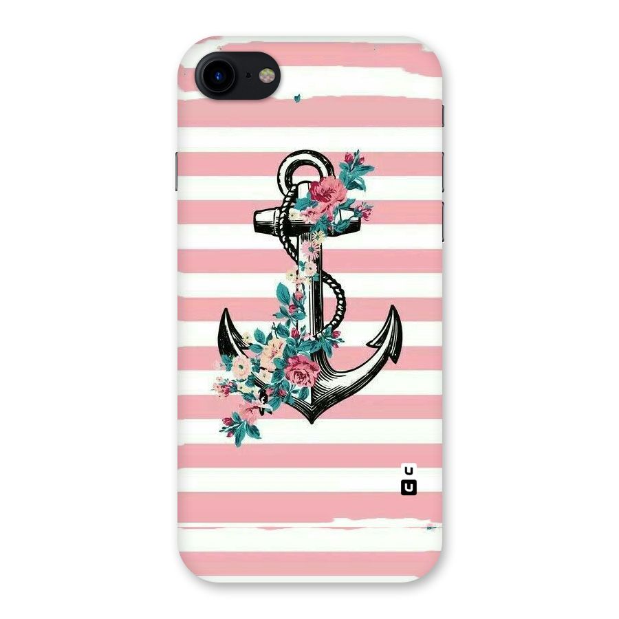 Floral Anchor Back Case for iPhone SE 2020