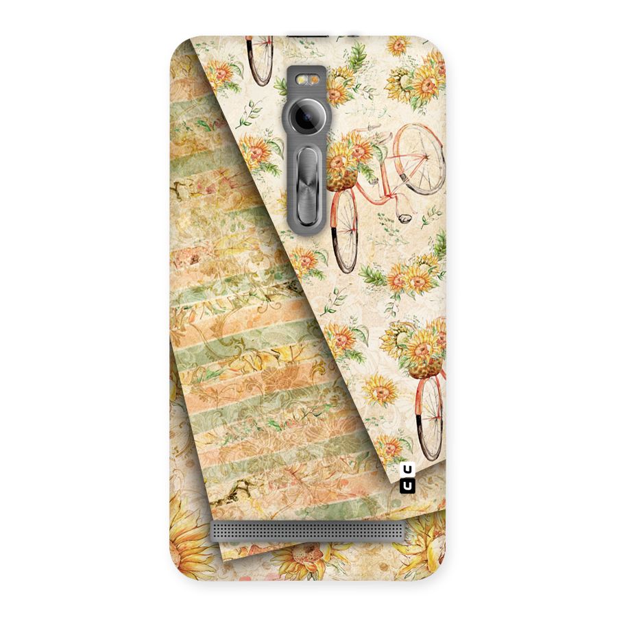 Floral Bicycle Back Case for Asus Zenfone 2