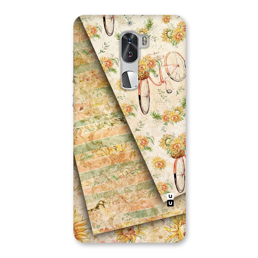 Floral Bicycle Back Case for Coolpad Cool 1