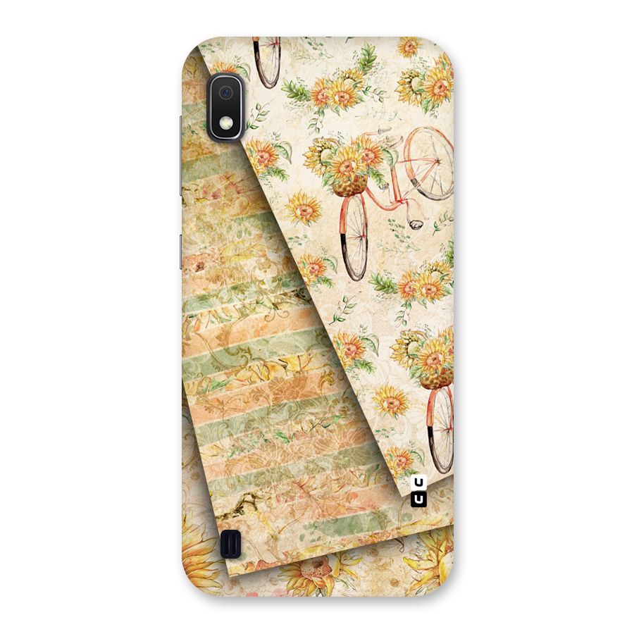 Floral Bicycle Back Case for Galaxy A10