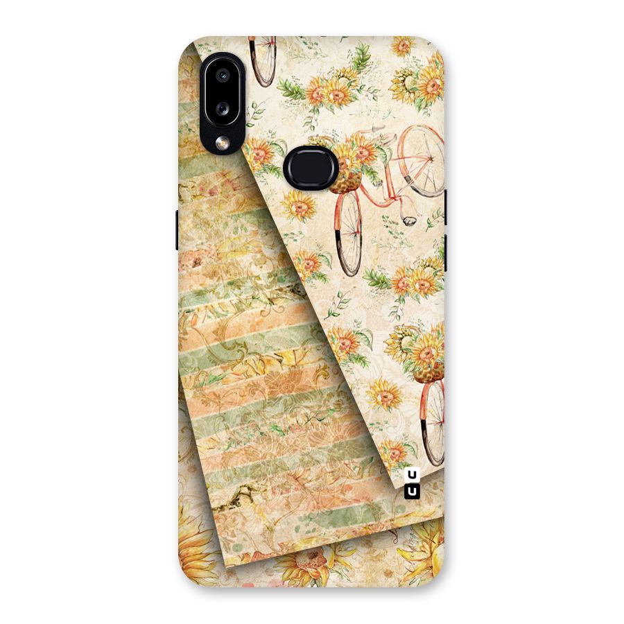 Floral Bicycle Back Case for Galaxy A10s