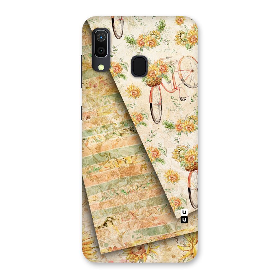 Floral Bicycle Back Case for Galaxy A30