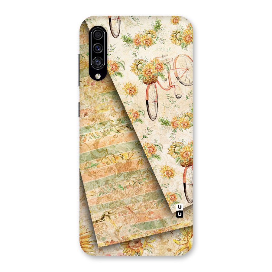 Floral Bicycle Back Case for Galaxy A30s