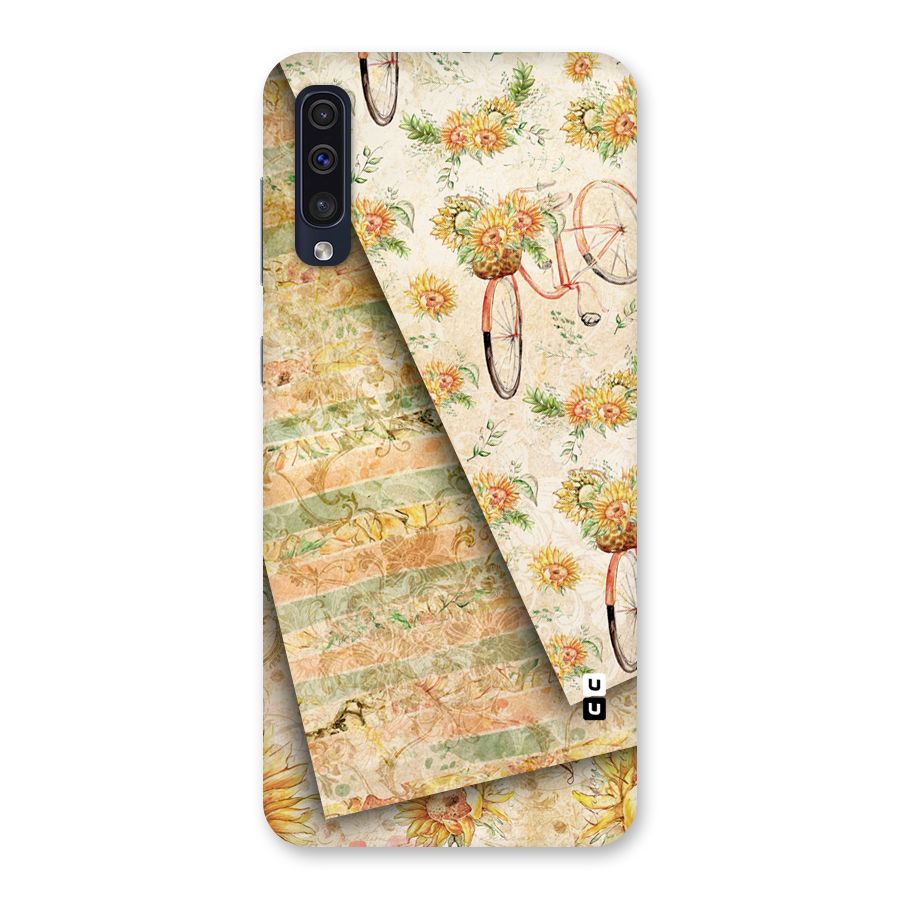 Floral Bicycle Back Case for Galaxy A50s