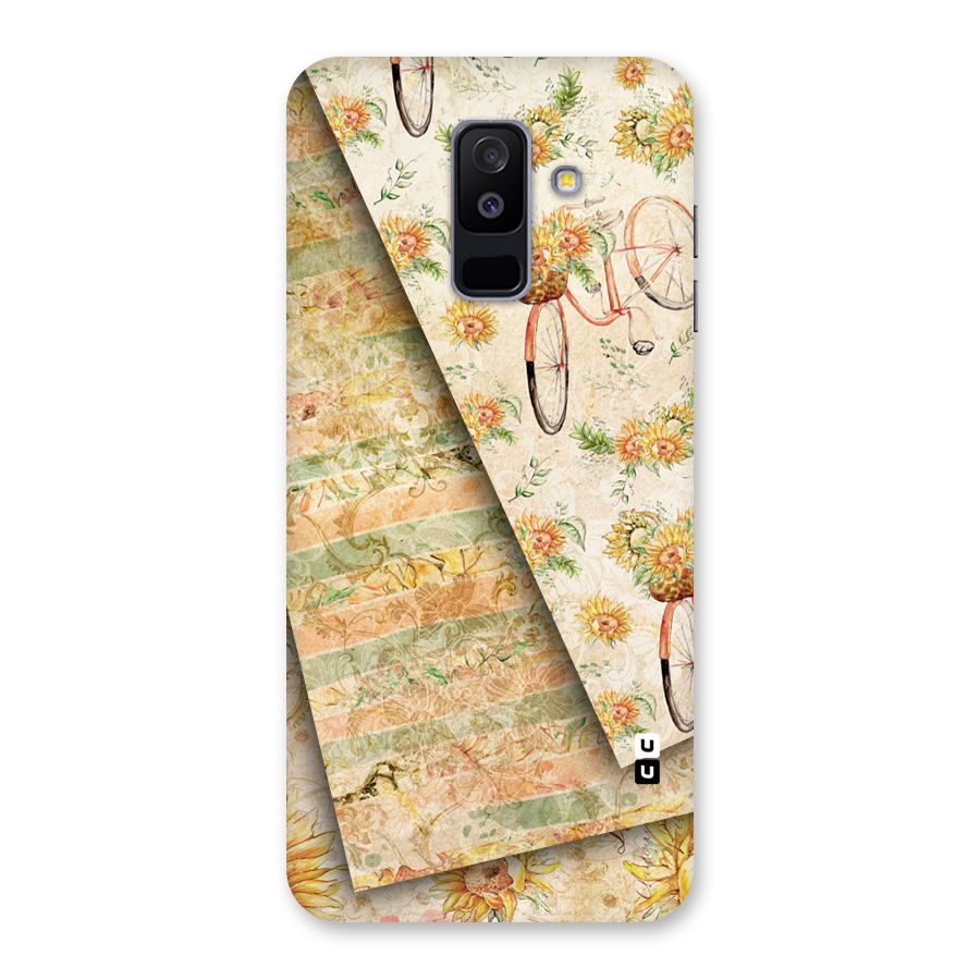 Floral Bicycle Back Case for Galaxy A6 Plus