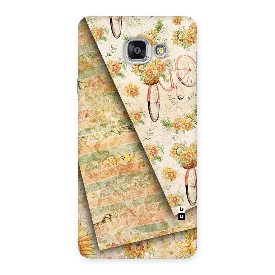 Floral Bicycle Back Case for Galaxy A7 2016
