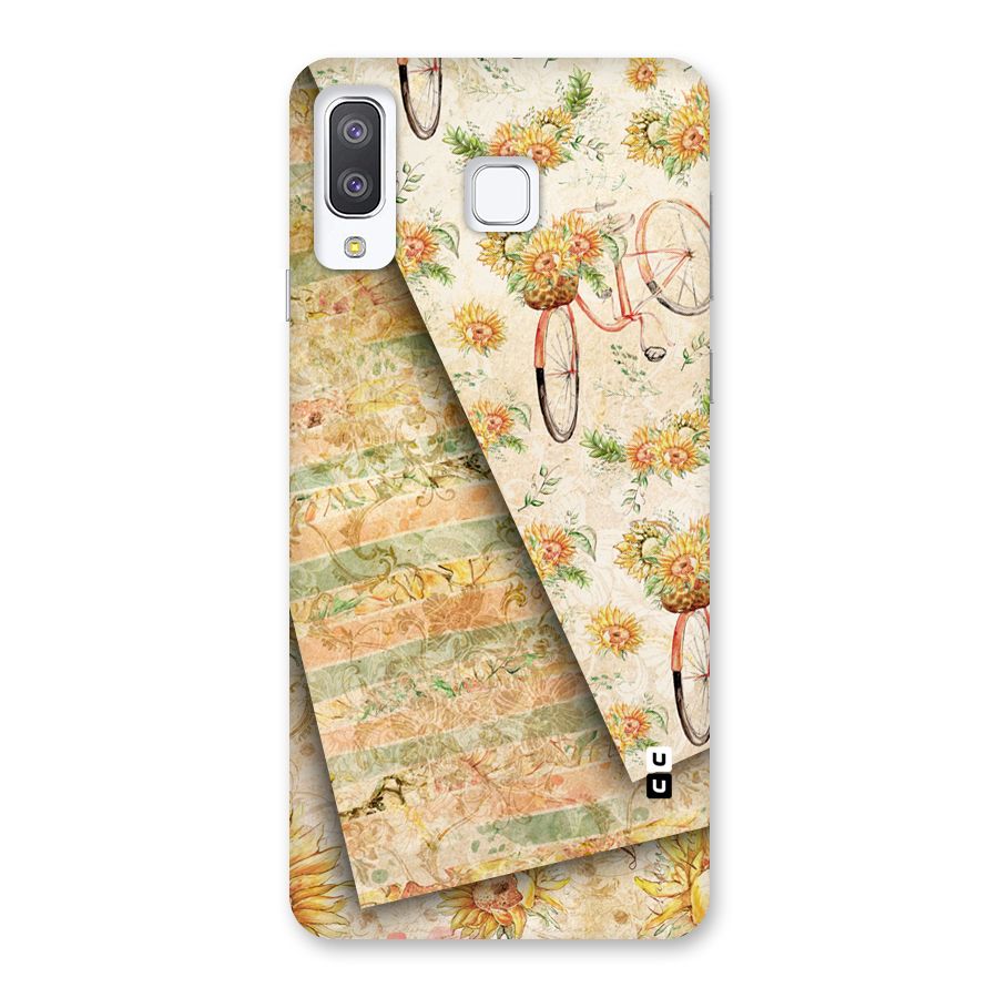 Floral Bicycle Back Case for Galaxy A8 Star