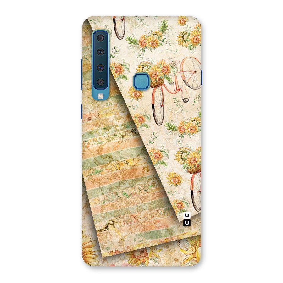 Floral Bicycle Back Case for Galaxy A9 (2018)