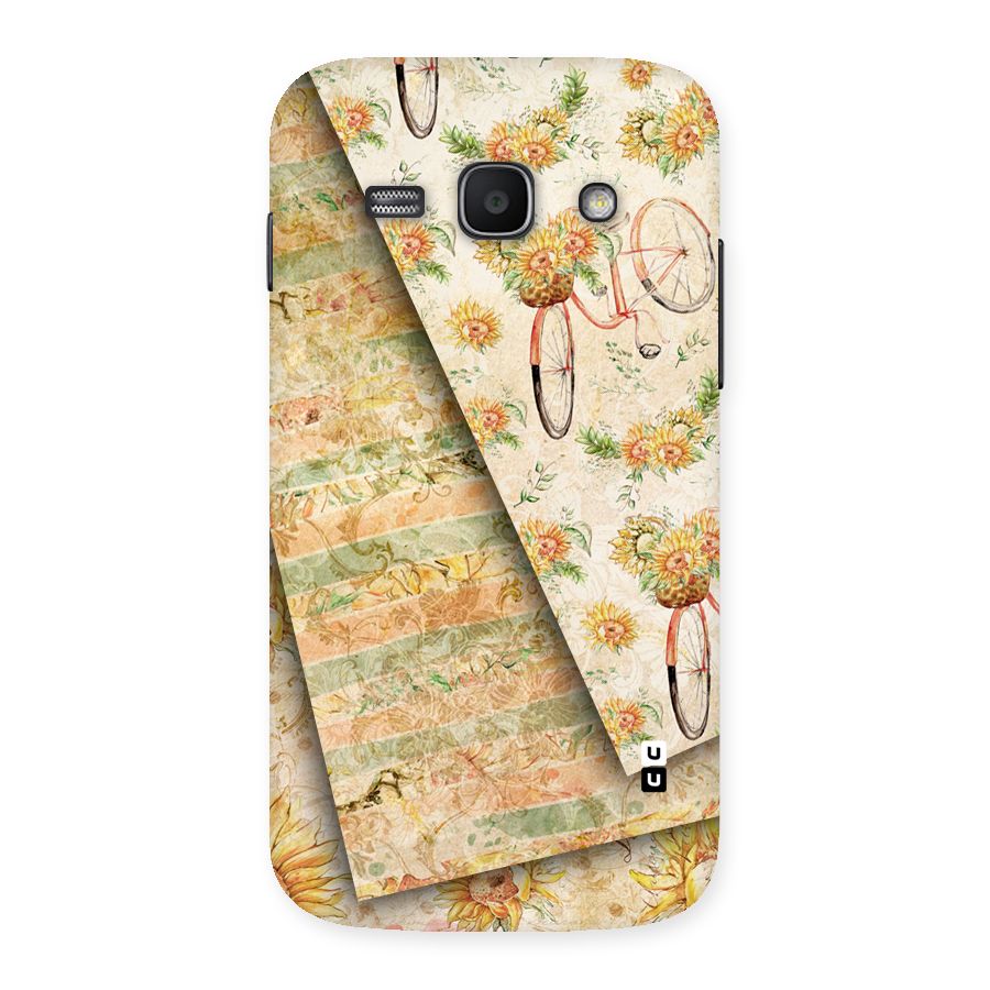 Floral Bicycle Back Case for Galaxy Ace 3