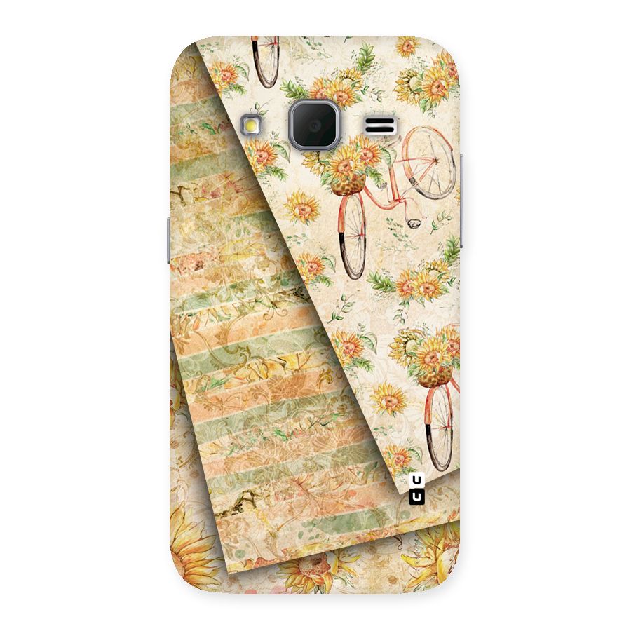 Floral Bicycle Back Case for Galaxy Core Prime
