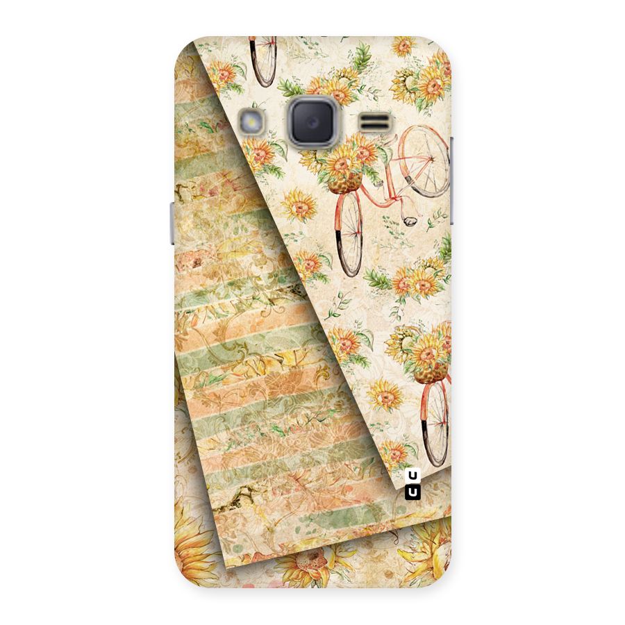 Floral Bicycle Back Case for Galaxy J2