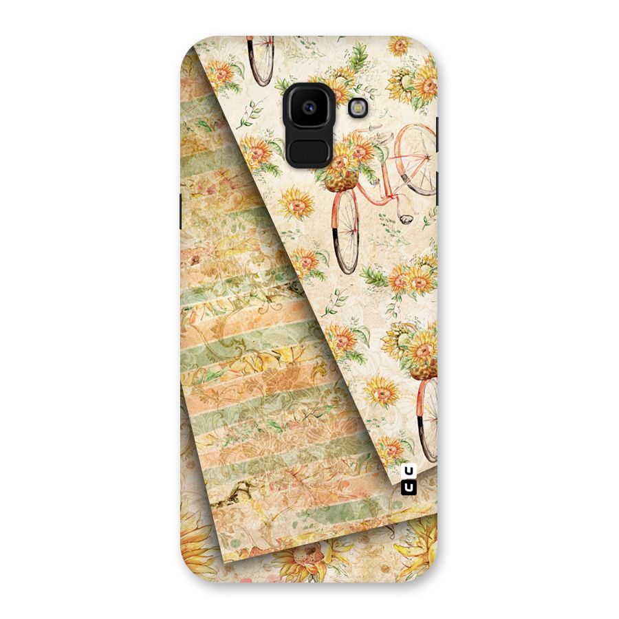 Floral Bicycle Back Case for Galaxy J6
