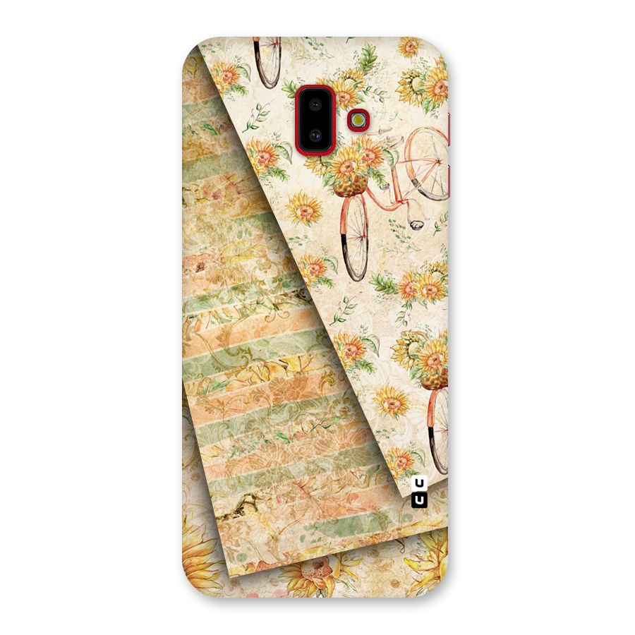 Floral Bicycle Back Case for Galaxy J6 Plus