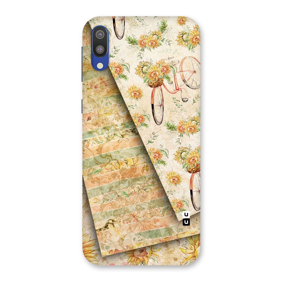 Floral Bicycle Back Case for Galaxy M10