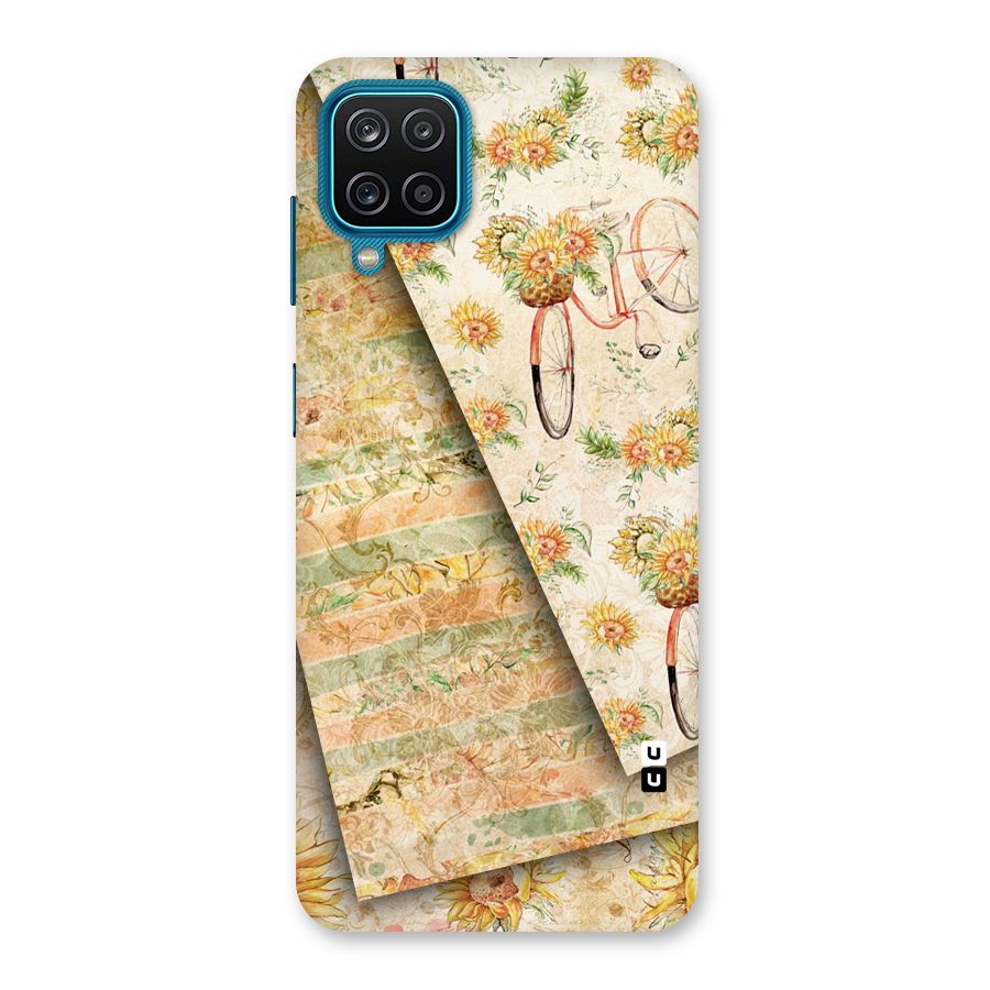 Floral Bicycle Back Case for Galaxy M12