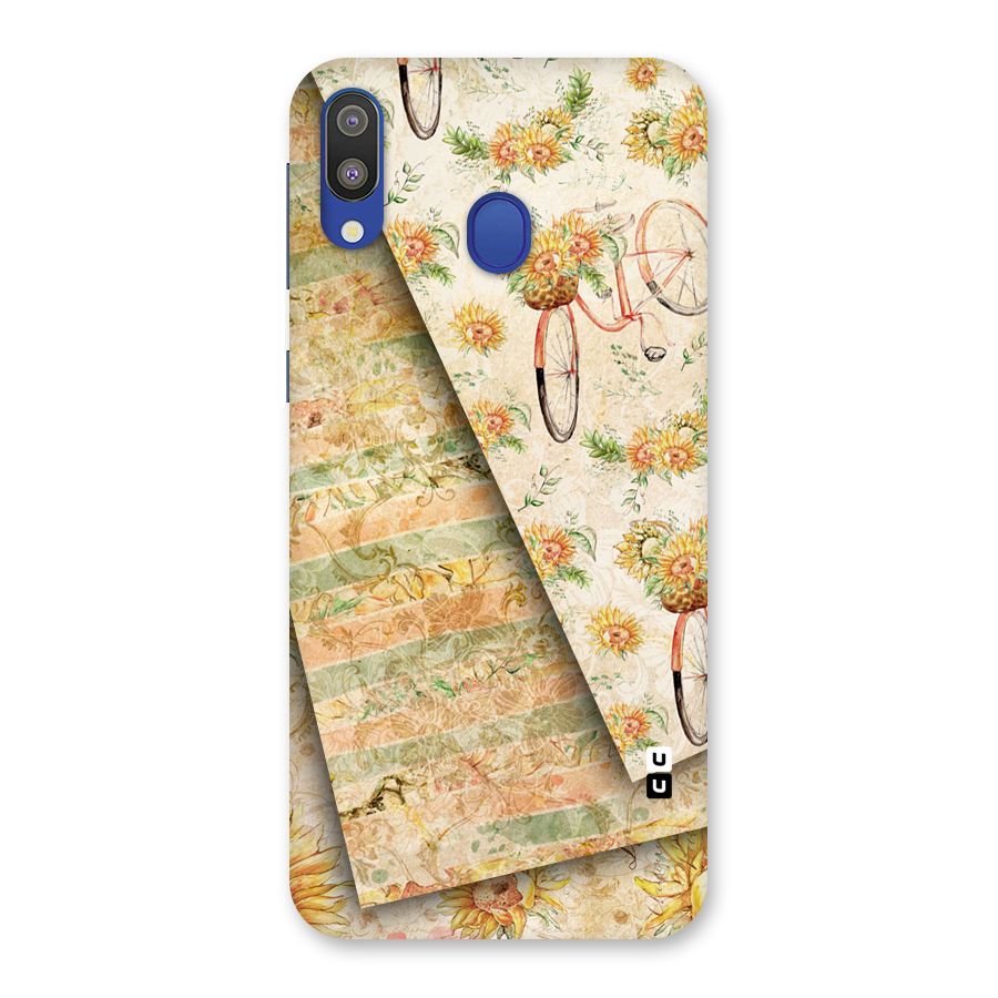 Floral Bicycle Back Case for Galaxy M20