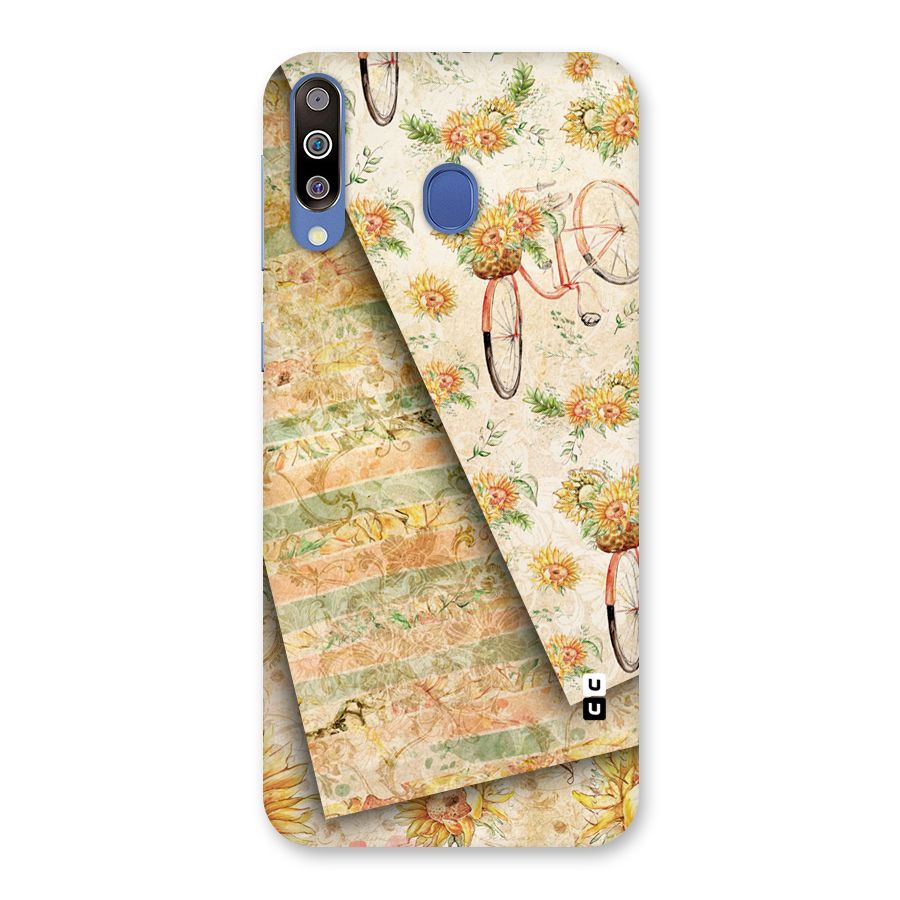 Floral Bicycle Back Case for Galaxy M30