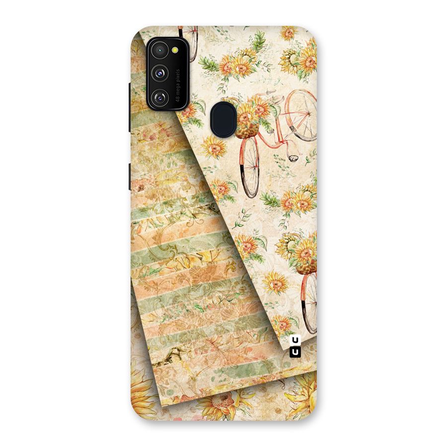 Floral Bicycle Back Case for Galaxy M30s