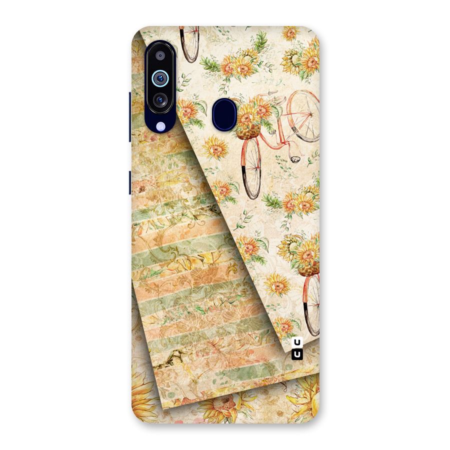 Floral Bicycle Back Case for Galaxy M40