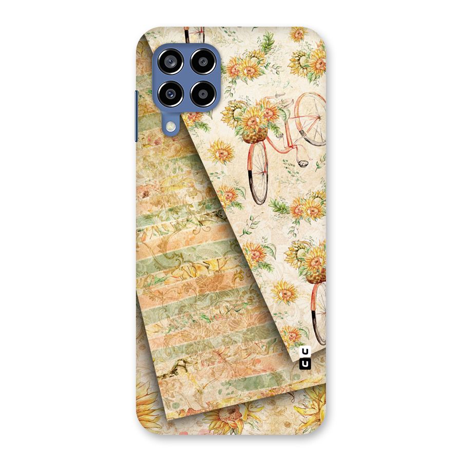 Floral Bicycle Back Case for Galaxy M53 5G