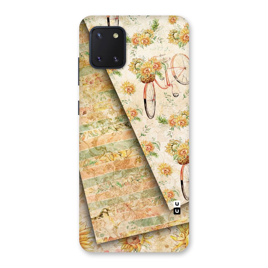 Floral Bicycle Back Case for Galaxy Note 10 Lite