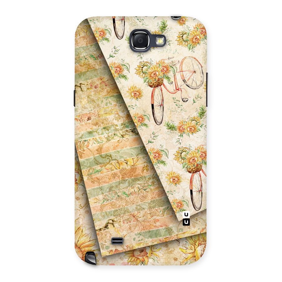 Floral Bicycle Back Case for Galaxy Note 2