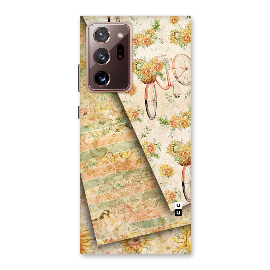 Floral Bicycle Back Case for Galaxy Note 20 Ultra