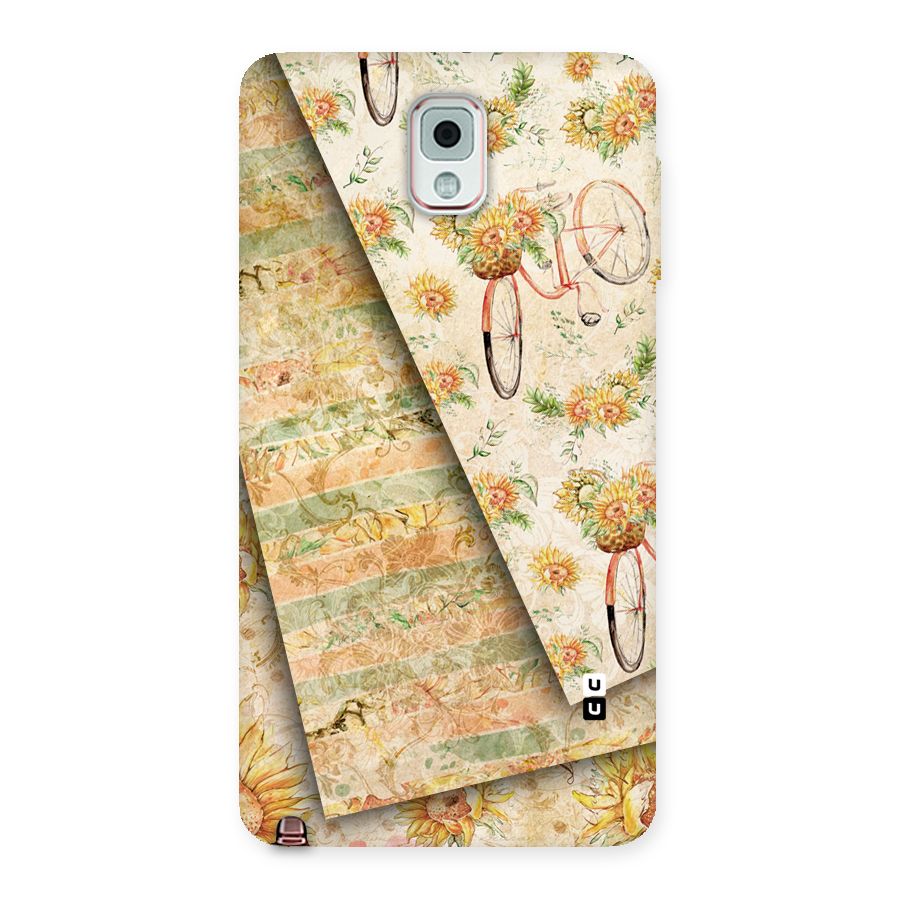 Floral Bicycle Back Case for Galaxy Note 3
