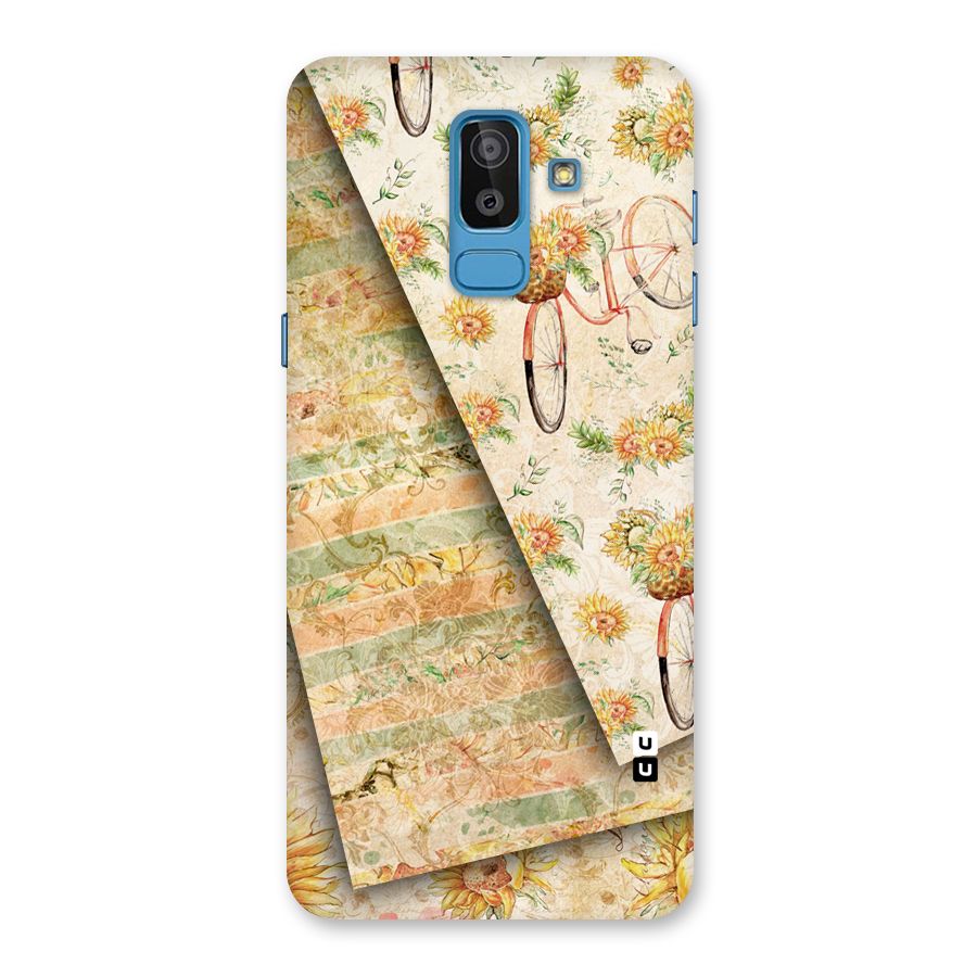 Floral Bicycle Back Case for Galaxy On8 (2018)