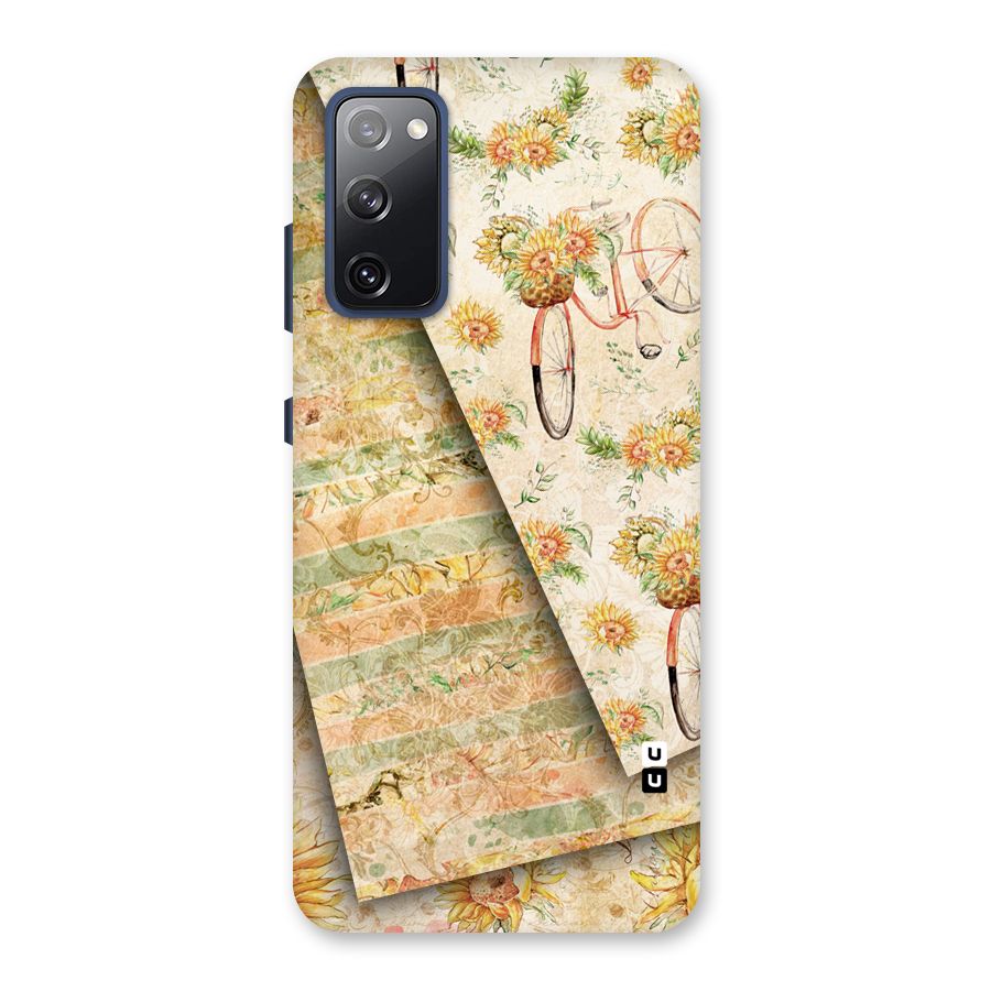 Floral Bicycle Back Case for Galaxy S20 FE