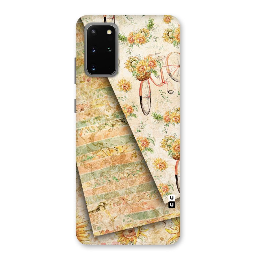 Floral Bicycle Back Case for Galaxy S20 Plus