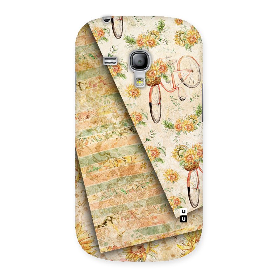 Floral Bicycle Back Case for Galaxy S3 Mini