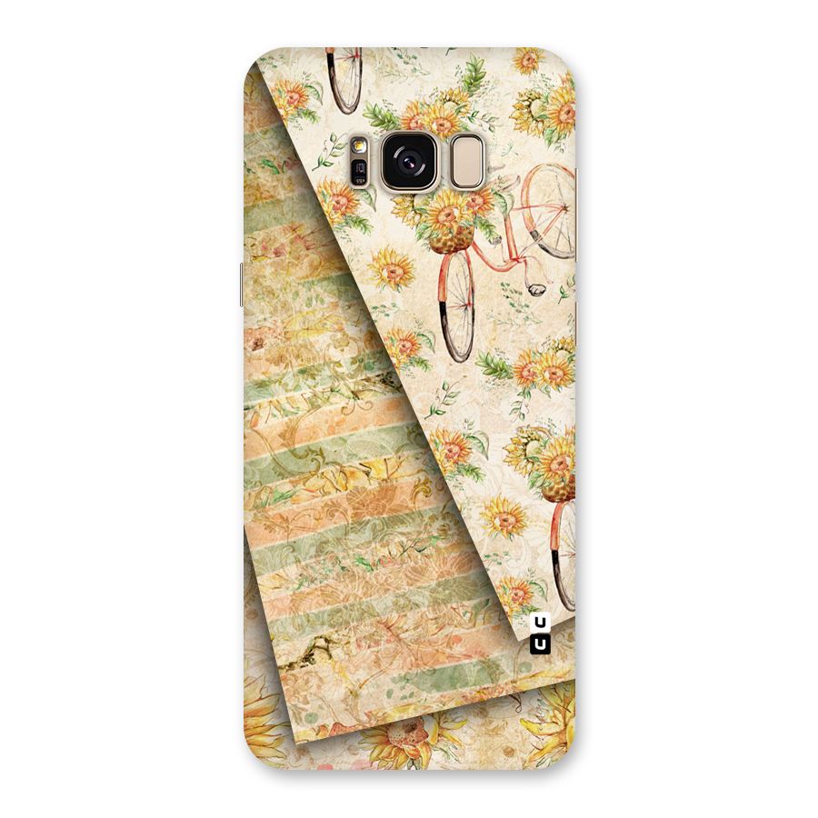 Floral Bicycle Back Case for Galaxy S8 Plus