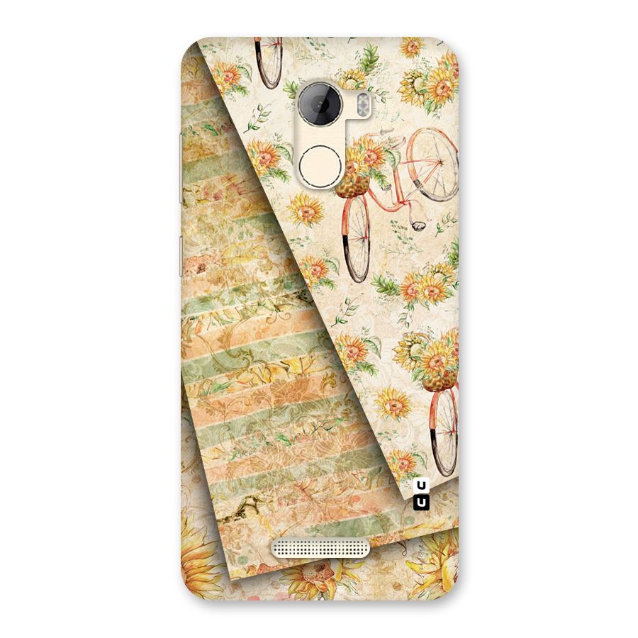Floral Bicycle Back Case for Gionee A1 LIte