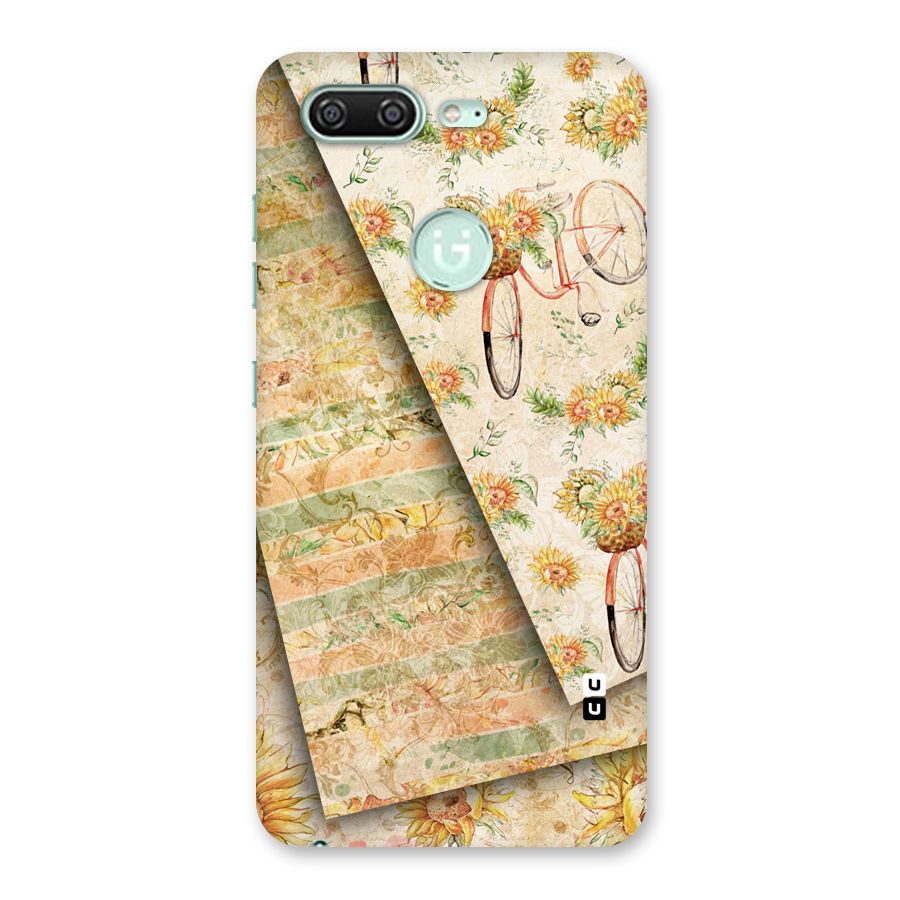 Floral Bicycle Back Case for Gionee S10