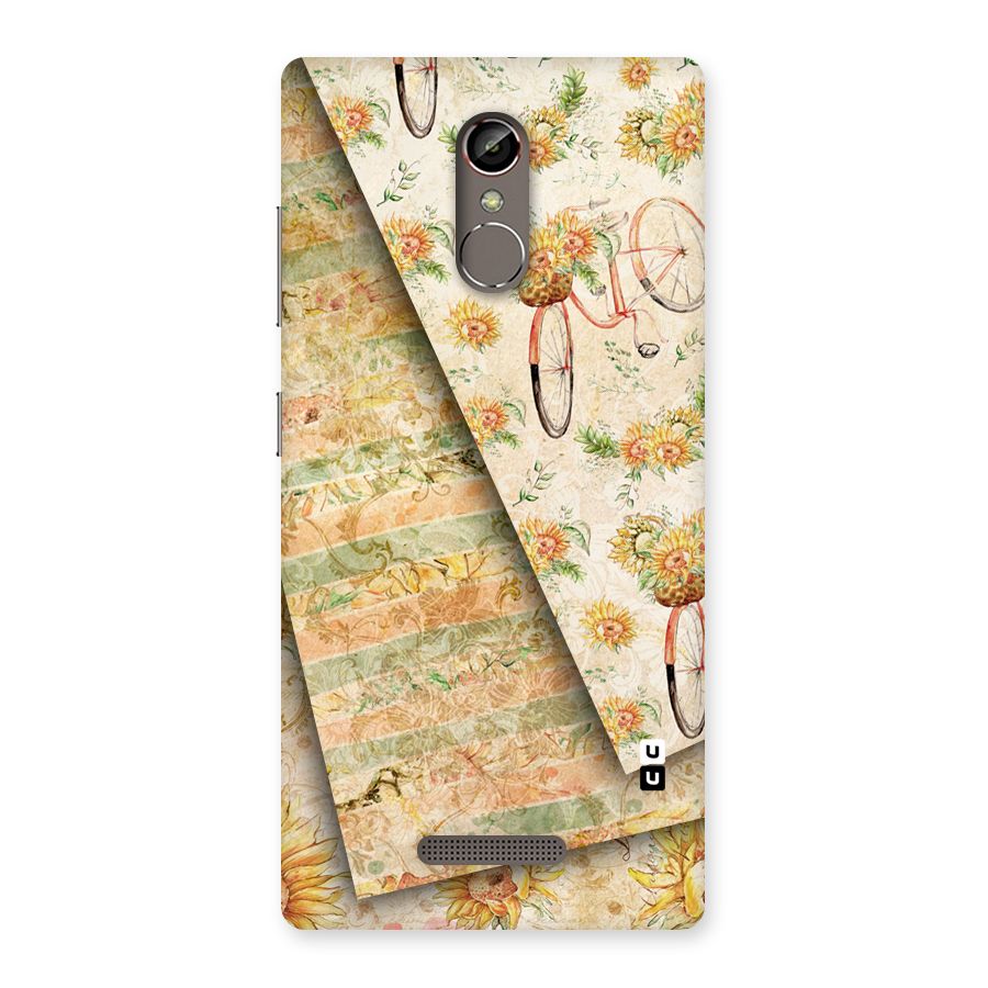 Floral Bicycle Back Case for Gionee S6s