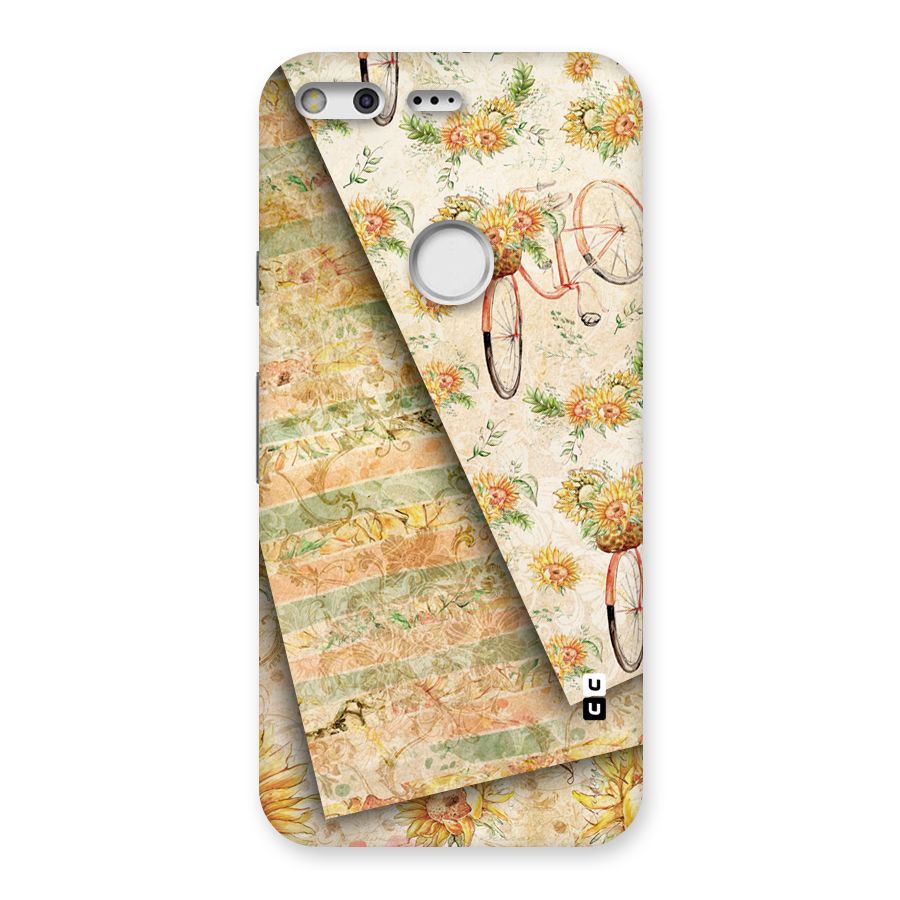 Floral Bicycle Back Case for Google Pixel