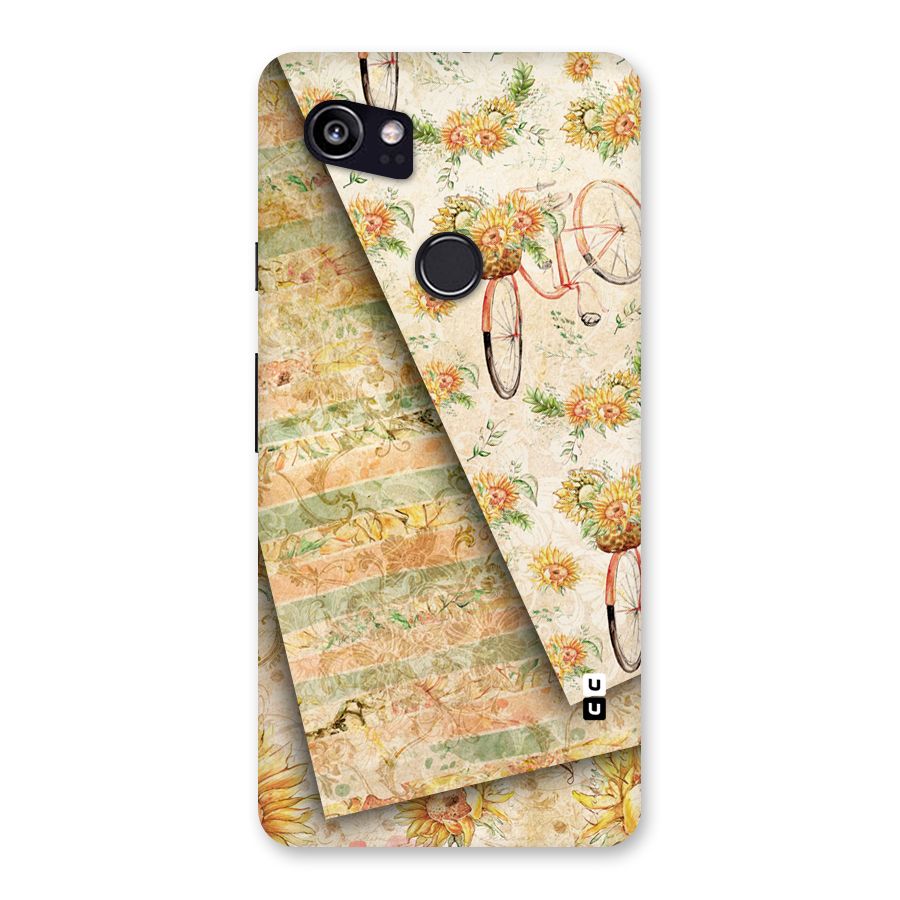 Floral Bicycle Back Case for Google Pixel 2 XL