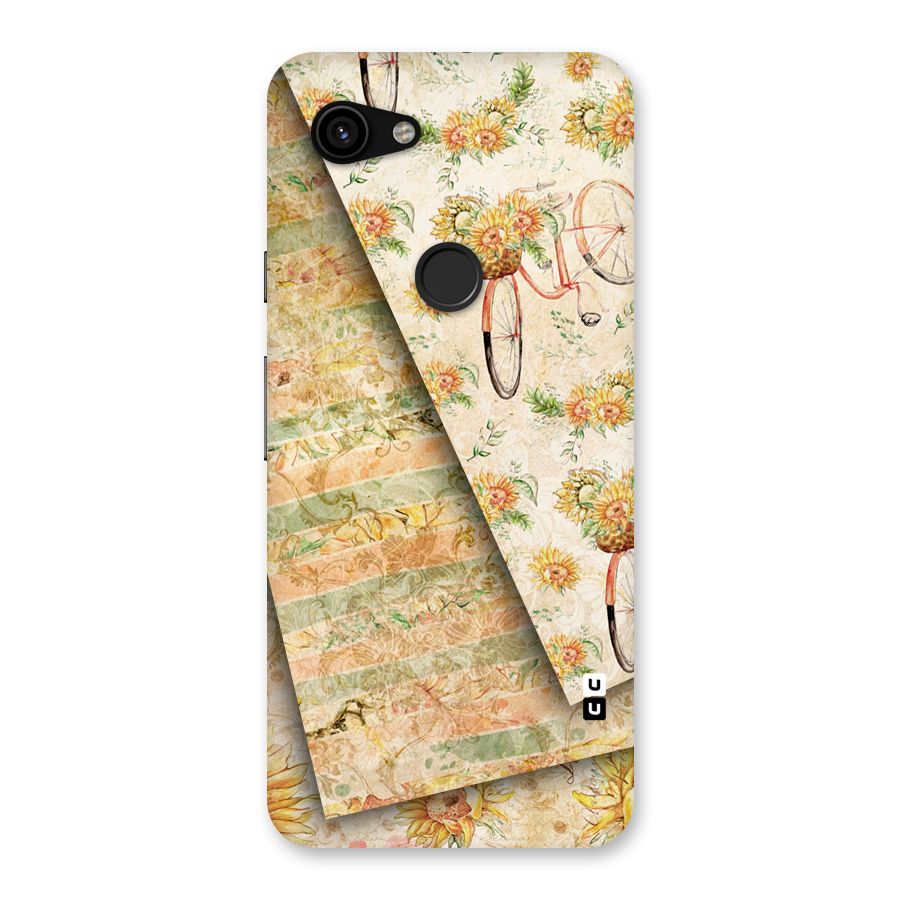 Floral Bicycle Back Case for Google Pixel 3a