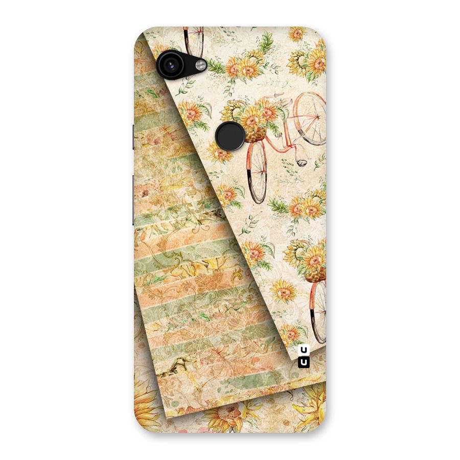 Floral Bicycle Back Case for Google Pixel 3a XL