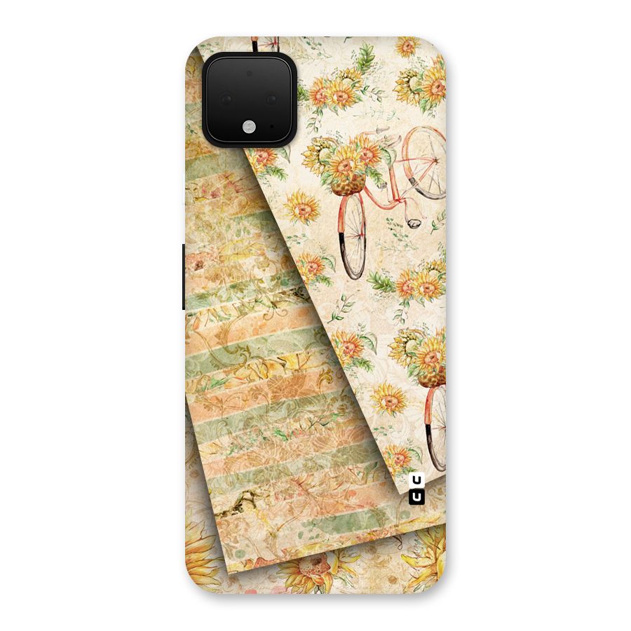 Floral Bicycle Back Case for Google Pixel 4 XL