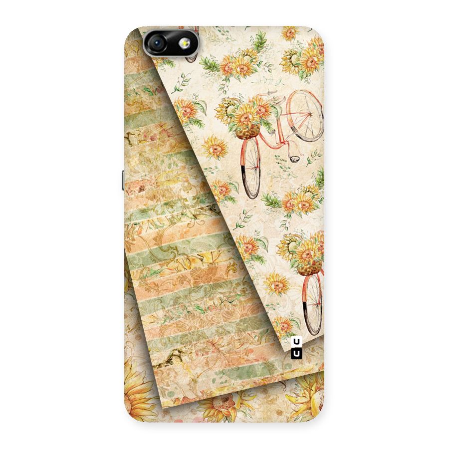 Floral Bicycle Back Case for Honor 4X