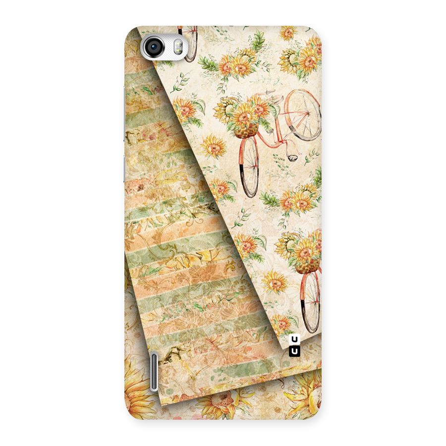 Floral Bicycle Back Case for Honor 6