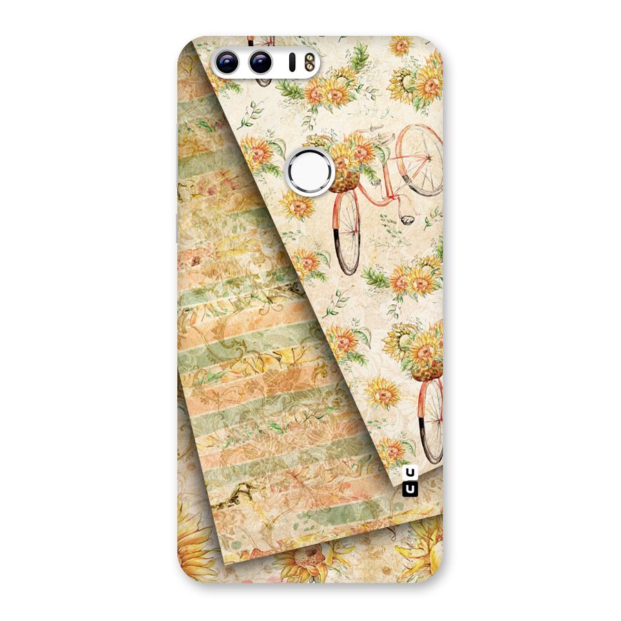 Floral Bicycle Back Case for Honor 8