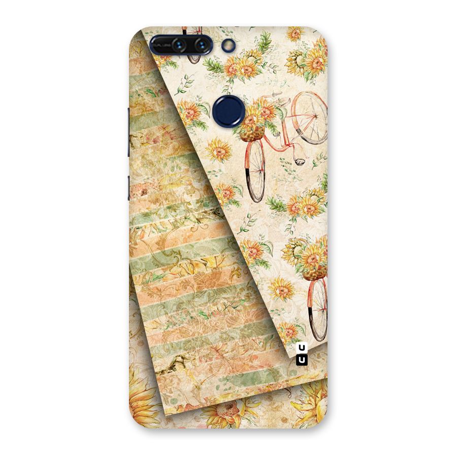 Floral Bicycle Back Case for Honor 8 Pro