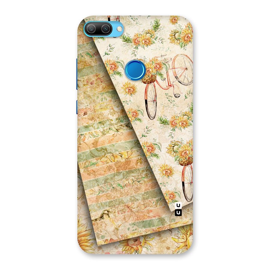 Floral Bicycle Back Case for Honor 9N
