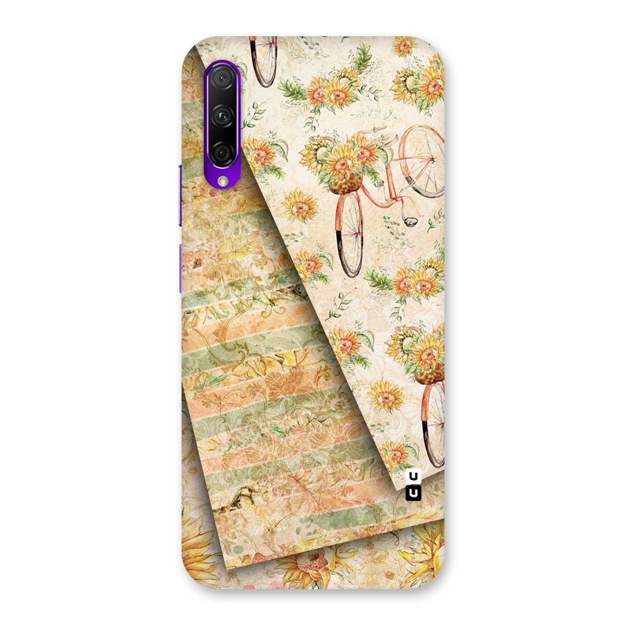 Floral Bicycle Back Case for Honor 9X Pro