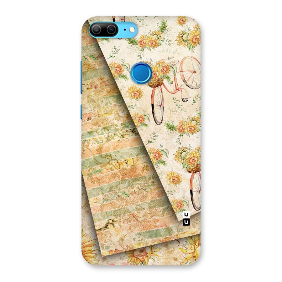 Floral Bicycle Back Case for Honor 9 Lite