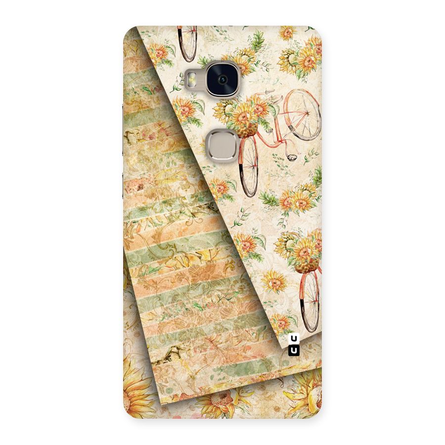 Floral Bicycle Back Case for Huawei Honor 5X